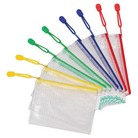 Prikažite detalje za Etui pvc sa zipom A6 Tarifold(Djois)509069 prozirno-bijeli/sortirano Slika Etui pvc sa zipom A6 Tarifold(Djois)509069 prozirno-bijeli/sortirano